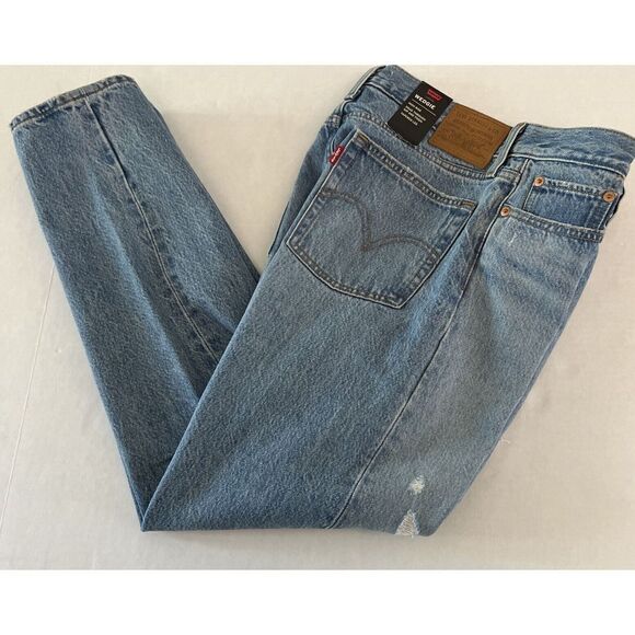 Levi's Premium Women's Sz 27 x 28 Blue Wedgie Straight Jeans $100+ - Picture 8 of 8